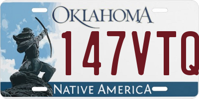 OK license plate 147VTQ