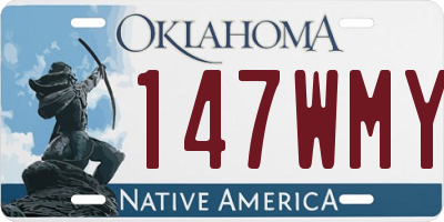 OK license plate 147WMY
