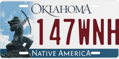 OK license plate 147WNH
