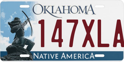 OK license plate 147XLA