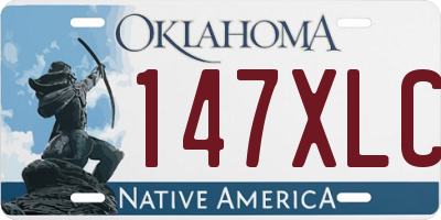 OK license plate 147XLC