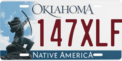 OK license plate 147XLF