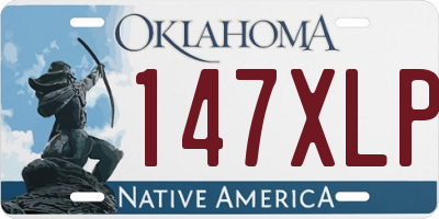 OK license plate 147XLP