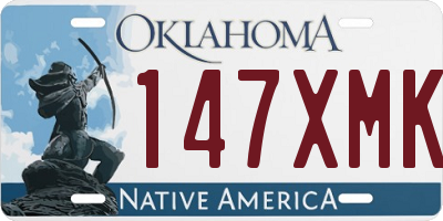 OK license plate 147XMK
