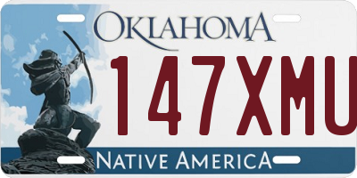 OK license plate 147XMU