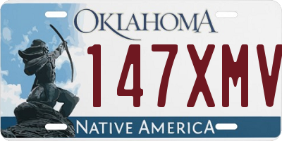 OK license plate 147XMV