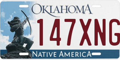 OK license plate 147XNG