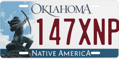 OK license plate 147XNP