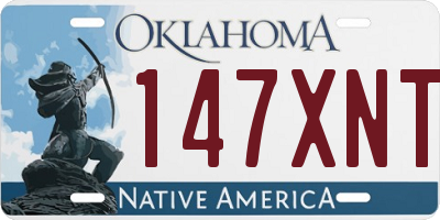 OK license plate 147XNT