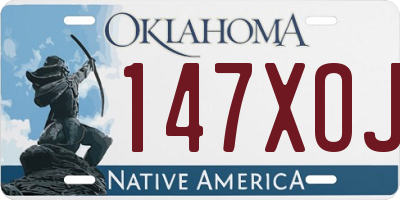 OK license plate 147XOJ