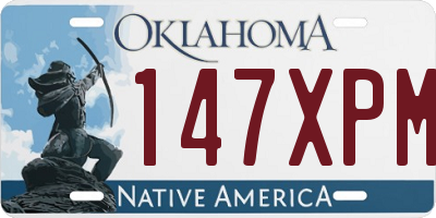 OK license plate 147XPM