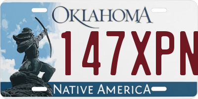 OK license plate 147XPN