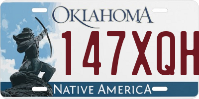 OK license plate 147XQH
