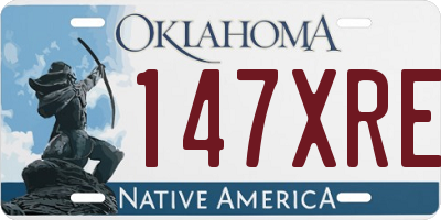 OK license plate 147XRE