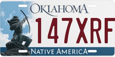 OK license plate 147XRF