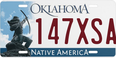 OK license plate 147XSA