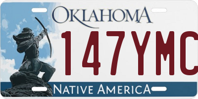 OK license plate 147YMC