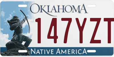 OK license plate 147YZT