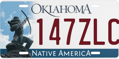 OK license plate 147ZLC