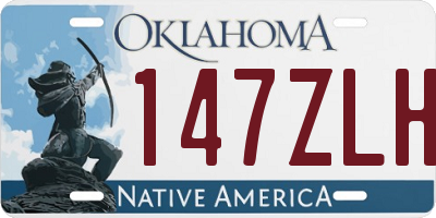 OK license plate 147ZLH