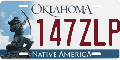 OK license plate 147ZLP