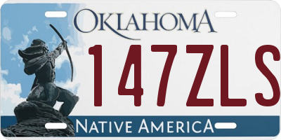OK license plate 147ZLS