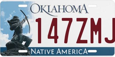 OK license plate 147ZMJ