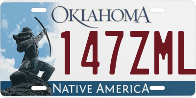 OK license plate 147ZML