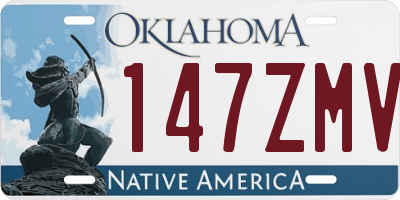 OK license plate 147ZMV