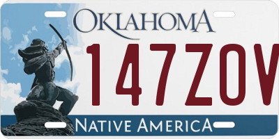 OK license plate 147ZOV