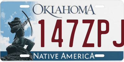OK license plate 147ZPJ