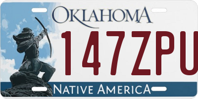 OK license plate 147ZPU