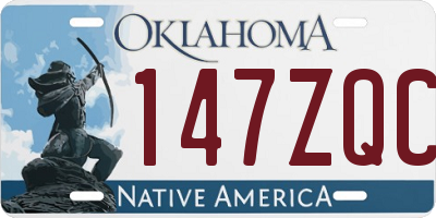 OK license plate 147ZQC