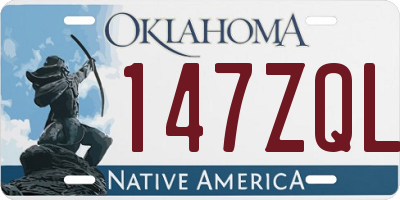 OK license plate 147ZQL