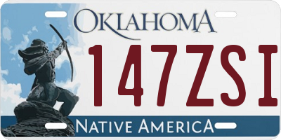 OK license plate 147ZSI