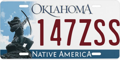 OK license plate 147ZSS