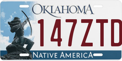 OK license plate 147ZTD