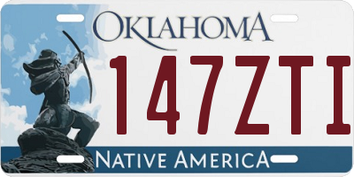 OK license plate 147ZTI