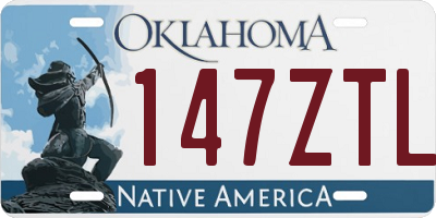 OK license plate 147ZTL