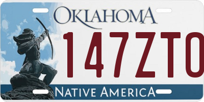 OK license plate 147ZTO