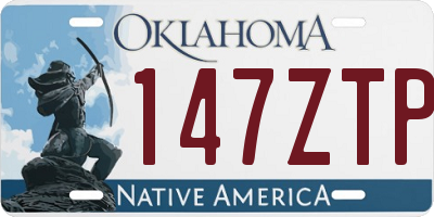 OK license plate 147ZTP