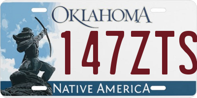 OK license plate 147ZTS