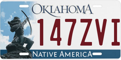 OK license plate 147ZVI