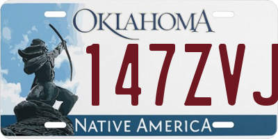 OK license plate 147ZVJ