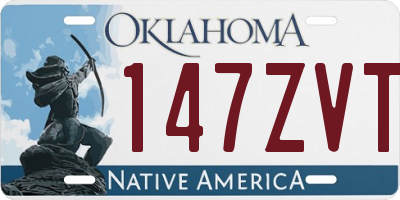 OK license plate 147ZVT