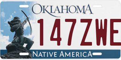 OK license plate 147ZWE