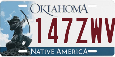 OK license plate 147ZWV