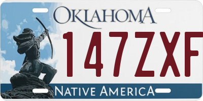 OK license plate 147ZXF