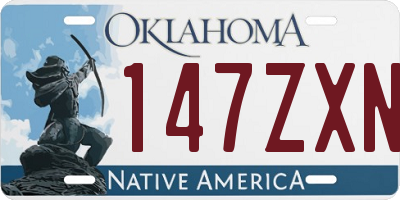 OK license plate 147ZXN