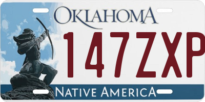 OK license plate 147ZXP
